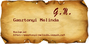 Gasztonyi Melinda névjegykártya